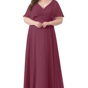 NWT Never worn, Azazie Mulberry size 20 bridesmaid dress